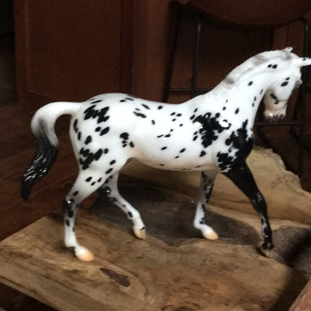 Breyer horse statue breyerfest 2022 special run Brahm spotted horse equestrian - Picture 2 of 11